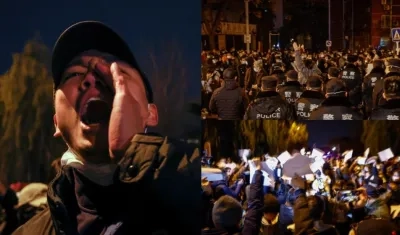 Imágenes de las protestas en China.