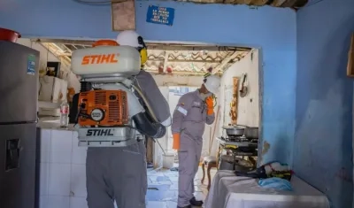 Dentro del plan para contrarrestar el dengue está la fumigación.