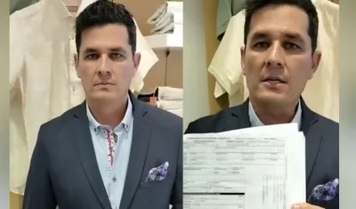 Jon Sonen mostró en el video copia de los 3 millones que pagó a Wendy Norelys Álvarez.