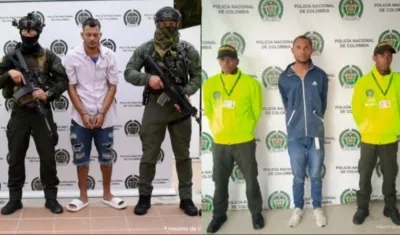 Alias 'Camilo' y alias 'Chiquito', presuntos integrantes del 'Clan del Golfo'. 
