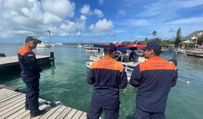 Personal de Dimar en San Andrés Islas.