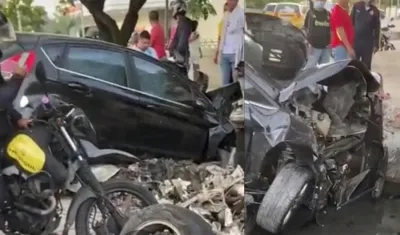 Imágenes del accidente.
