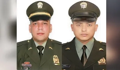 Los dos policías asesinados. 