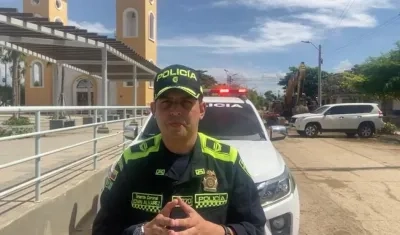 Teniente Coronel Edwin Álvarez, Comandante Operativo de la Policía de Atlántico. 