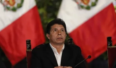 Pedro Castillo, destituido presidente de Perú.