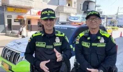 Coronel Jorge Urquijo, comandante de la Policía Metropolitana de Barranquilla. 