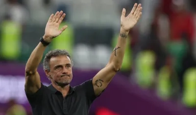 El técnico Luis Enrique Martínez.