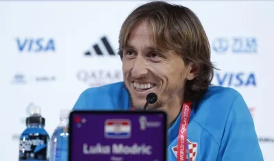 Luka Modric, mediocampista croata.