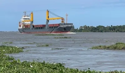 Canal de acceso al Puerto de Barranquilla.