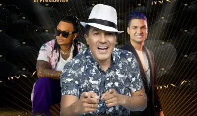 Mr. Black, Checo Acosta y Elder Dayán. 