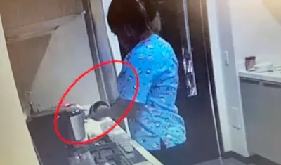 La empleada Marjedis María Morales Julio.