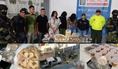 Los capturados y los dulces con marihuana.