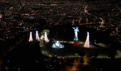 El pesebre en el cerro del Panecillo.