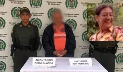 El señalado homicida de Clara Marleni Aristizábal Arcila (en el recuadro) fue capturado por las autoridades. 