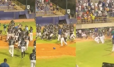 Imágenes de la pelea.