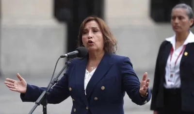 La presidenta peruana, Dina Boluarte.