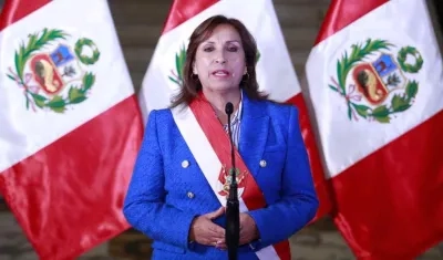 La presidenta de Perú, Dina Boluarte.