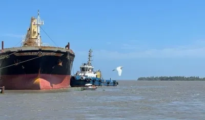 Canal de acceso al Puerto de Barranquilla.