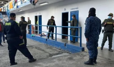 Operativo de la Policía.  