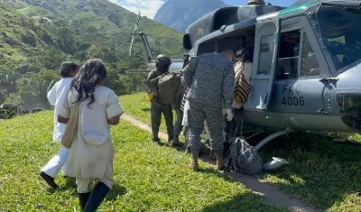 El traslado del kogui desde la comunidad de Maldaka, .