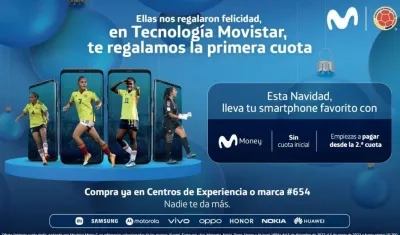 La financiación se hace a través de Movistar Money. 