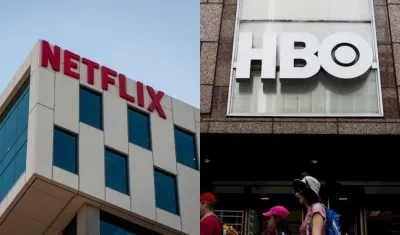  Logos de Netflix y HBO.