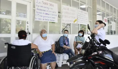 Protesta en la Supersalud