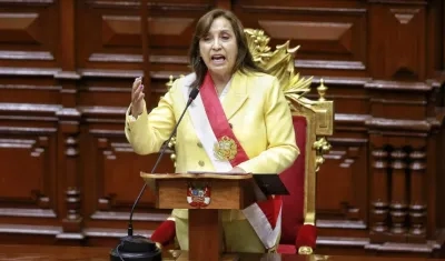La presidenta de Perú, Dina Boluarte.