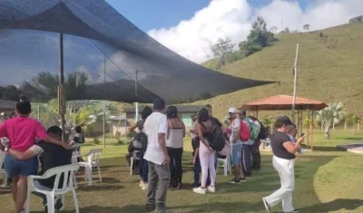 Personas que participan en la evacuación. 