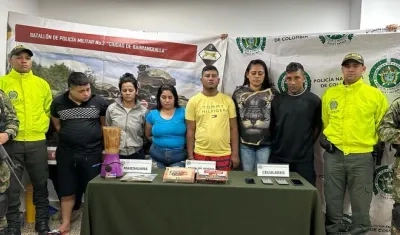 Un grupo de los capturados.