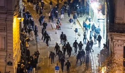 Imagen de los disturbios.