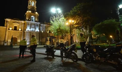 La Plaza Central de Arequipa.