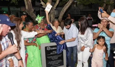 El alcalde en la inauguración del Parque Bella Arena