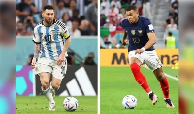 Lionel Messi y Kylian Mbappé.