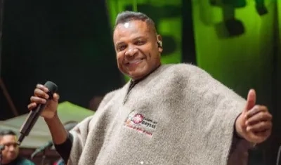 Omar Geles en una presentación en Duitama, Boyacá.