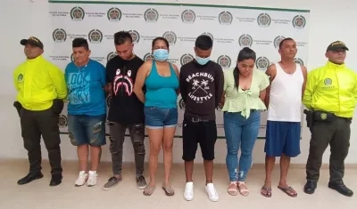 Seis capturados en Sabanalarga.