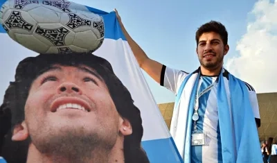 Diego Maradona sigue vivo en el corazón de los hinchas argentinos.