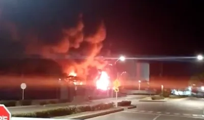 Incendio en la Vía 40