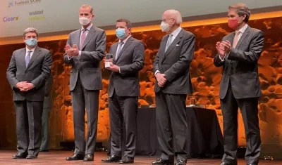 Momento de la premiación.