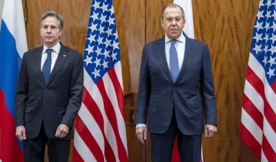 Antony Blinken y Serguéi Lavrov.