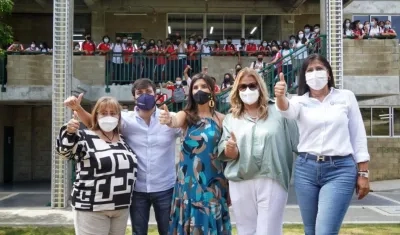 Imagen de las entregas de las obras.