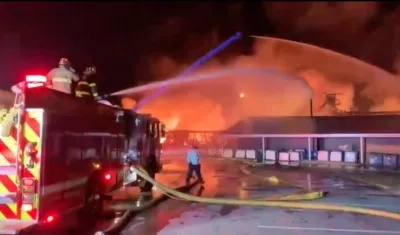 Imagen del incendio.