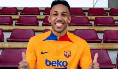 Pierre-Emerick Aubameyang, jugador del Barcelona. 