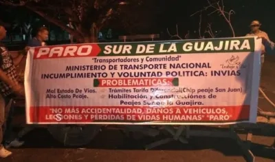 Imagen de la protesta.