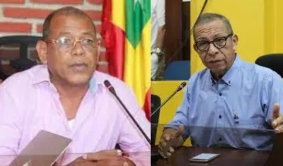 Américo Elías Mendoza Quesep, exconcejal, y César Augusto Pión González.