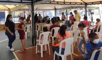 Vacunación en Soledad.