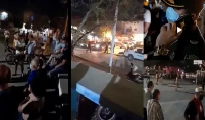 Imágenes del plantón en Santo Tomás.