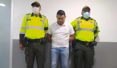 José Del Carmen Flórez Noriega, el patrullero capturado.