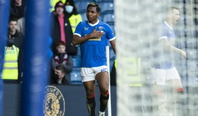 Alfredo Morelos, delantero colombiano. 