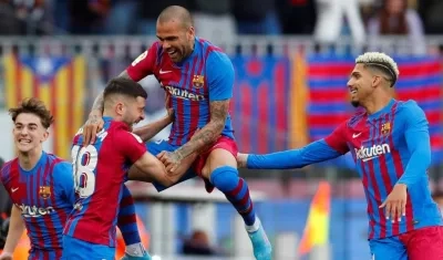 Daniel Alves, jugador del Barcelona FC. 